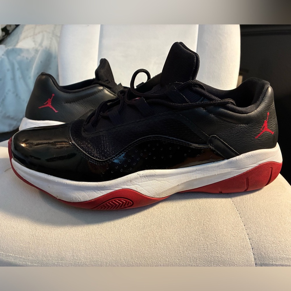 Jordan Black and Red Sneakers